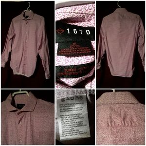 1670 Men's Slim Fit/Stretch Button-Up Dress Shirt